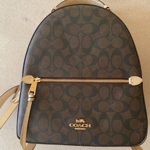 Coach Jordyn Backpack Signature Canvas and Leather